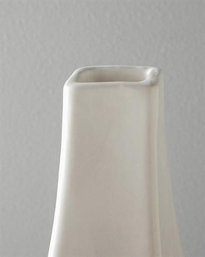 Kelsey Ваза Каменна керамика 28x18x48 см Бял