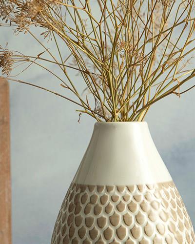 Kelsy Ваза 13x13x15 см Светлокафяв