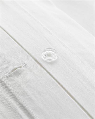 Kiara Спален Комплект Кралски размер бродиран Памук Сатен 240x260 см Бял