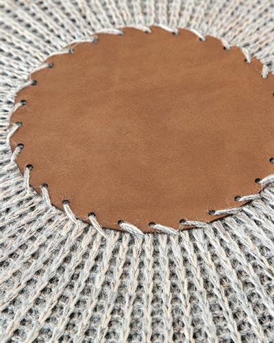 Knit Splay Табуретка 37x 50 см Сив