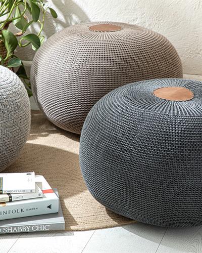 Knit Splay Табуретка 37x 50 см Brown