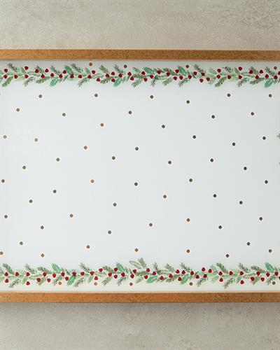 Kokina Декоративен Поднос Стъкло 31x46 см Златен