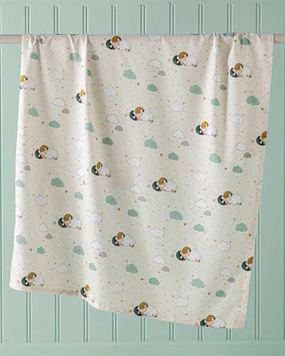 Kuzu Бебешка Покривка Памучен, Бежово, 100 X 150 Cm