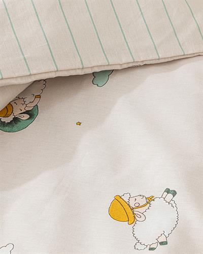 Kuzu Бебешки Спален Комплект Унисекс, Памучен, Бежово, 100 X 150 Cm