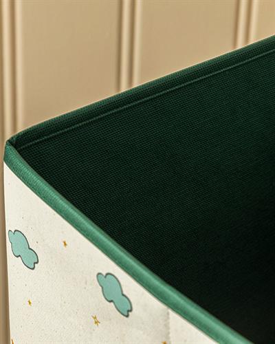 Kuzu Кошница За Играчки Памучен Полиестер, Бежово, 30 X 30 X 30 Cm