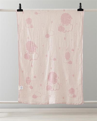 Kuzu Бебешко Одеало Момиче, Памучен, Розово, 80 X 120 Cm