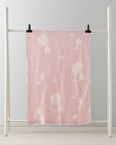 Kuzu Бебешко Одеало Момиче, Памучен, Розово, 80 X 120 Cm
