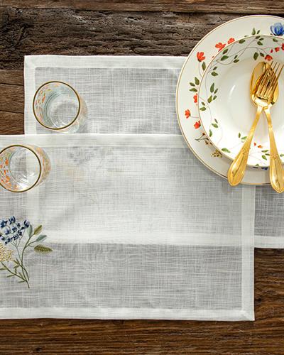 La Belleza Американзки Сервиз 2Бр., Полиестер, Бяло, 30 X 50 Cm