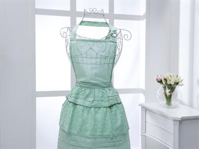 Lace 1 КУХНЕНСКА ПРЕСТИЛКА С дантела 60x80 cm Green