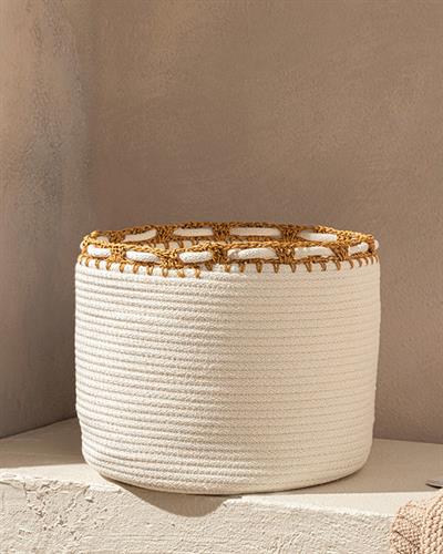 Lace Кошница -, Екру, 25 X 25 X 20,5 Cm