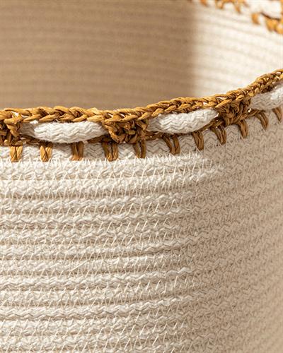 Lace Кошница -, Екру, 30 X 25