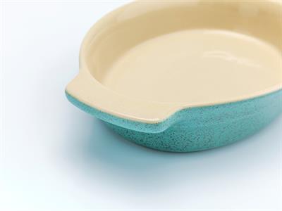 Lace Oval ТЕПСИЯ ЗА ФУРНА Единичен Керамичен 28x17,8x5,2 cm Mint