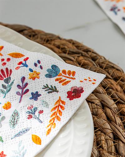 Laila Хартиени Салфетки 20 бр. Хартия 33x33 см Бял