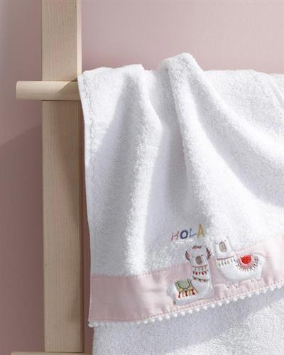 Lama Бебешка Кърпа За Ръце Памучен 30x40 см Бял