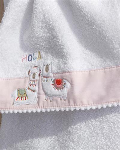 Lama Бебешка Кърпа За Ръце Памучен 30x40 см Бял