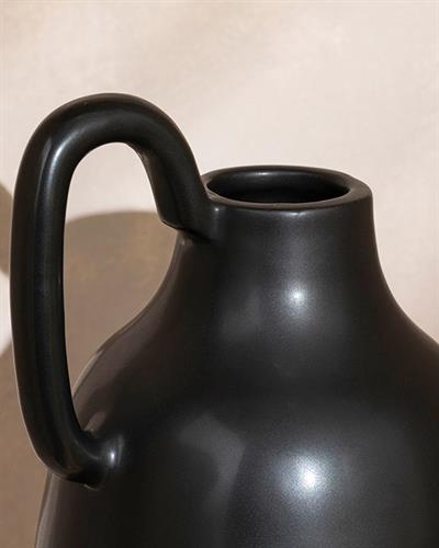 Lana Ваза Доломите, Черно, 13 X 12.7 X 20 Cm