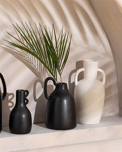 Lana Ваза Доломите, Черно, 13 X 12.7 X 20 Cm