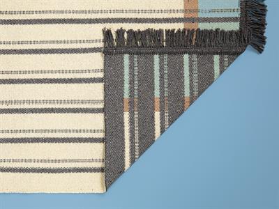 Lara Luxe Килим Тъкан, Крем-Антрацит, 120 X 180 Cm