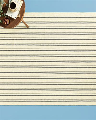 Lara Luxe Килим Тъкан, Крем-Антрацит, 60 X 100 Cm