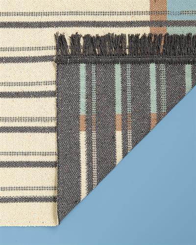 Lara Luxe Килим Тъкан, Крем-Антрацит, 60 X 100 Cm