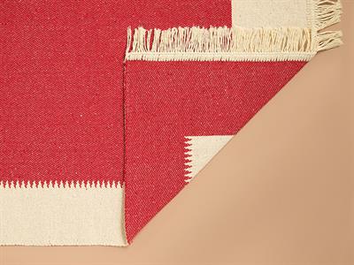 Lara Purl Килим Тъкан, Кремово-Червено, 60 X 100 Cm