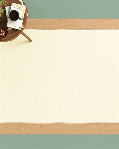 Lara Purl Килим Тъкан, Кремово-Бежово, 60 X 100 Cm