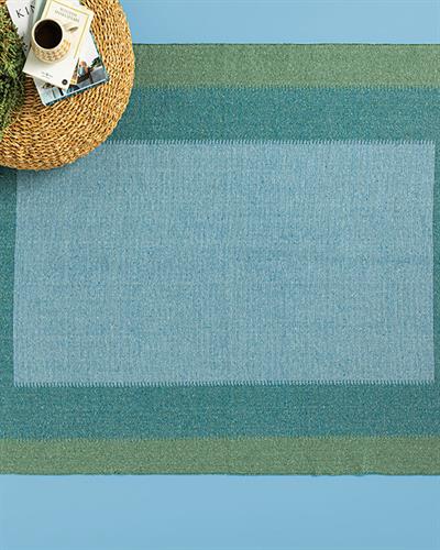 Lara Rumi Килим Тъкан, Зелено-Синьо, 120 X 180 Cm
