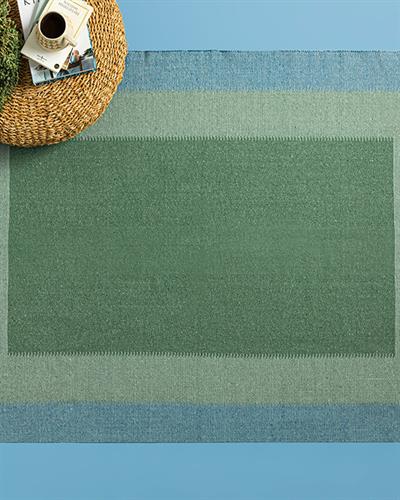 Lara Rumi Килим Тъкан, Зелено-Синьо, 120 X 180 Cm