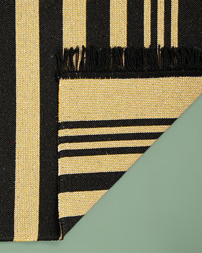 Lara Tiar Килим Тъкан, Кремаво Черно, 120 X 180 Cm
