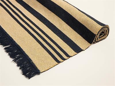 Lara Tiar Килим Тъкан, Морско Синьо - Кремаво, 60 X 100 Cm