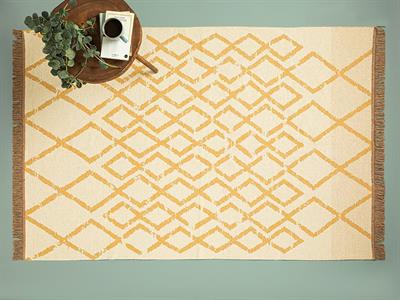 Lara Viva Weaved Rug 120x180 cm Hardal-Krem