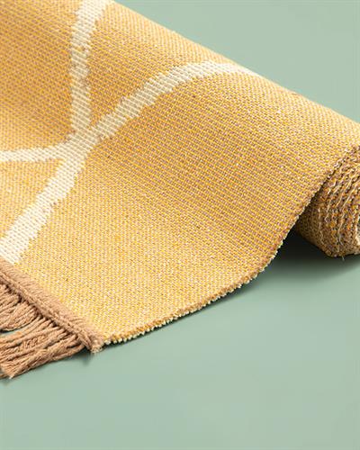 Lara Viva Килим Тъкан, Горчица-Сметана, 160 X 230 Cm