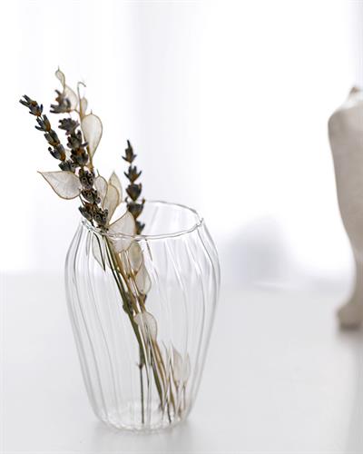 Large Ваза Стъкло 6x8 см Прозрачен