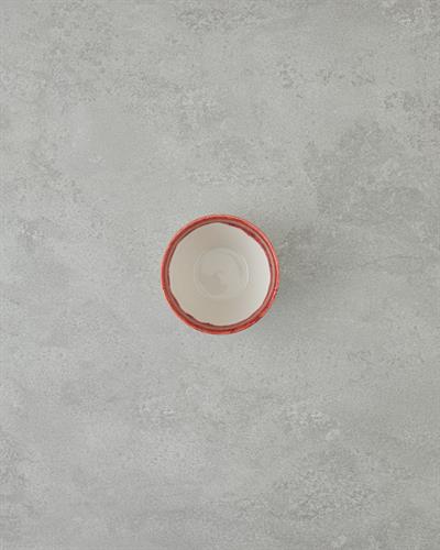 Larry Купа Порцелан 10 см. Червен