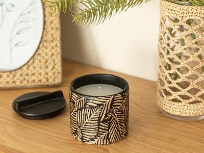 Leaf Scented Candle 260 G Black