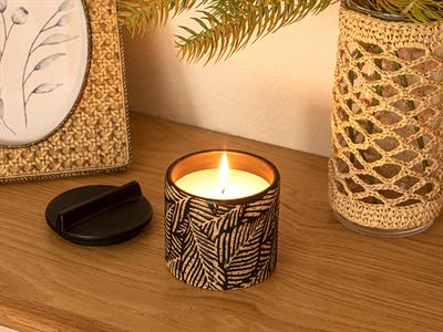 Leaf Scented Candle 260 G Black