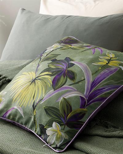 Leaf Декоративна Възглавница 45x45 см Зелен