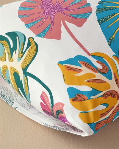 Leaf Jungle Калъфка За Възглавница 2 бр. Памучен 50x70 см Цикламен