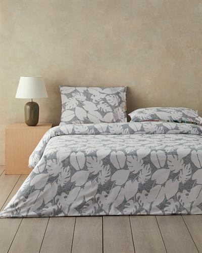 Leaf Jungle Спален Комплект Кралски размер Памучен 240x220 см Цикламен