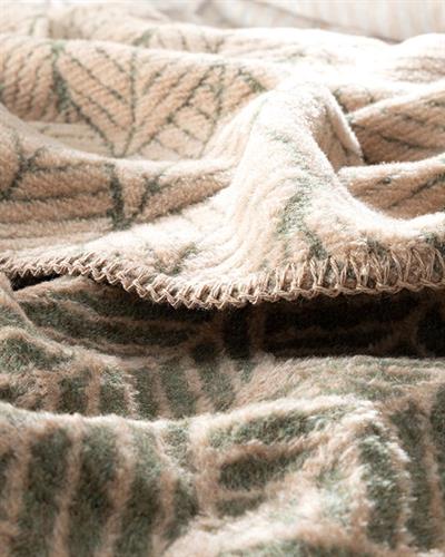 Leafnet Одеяло Единичен Памучен 150x200 см Зелен