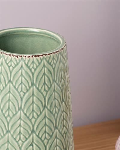 Leafy Ваза 12.2x12.2x23.6 см Зелен