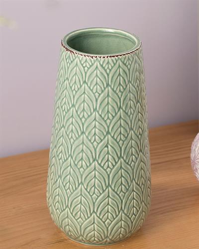 Leafy Ваза 12.2x12.2x23.6 см Зелен