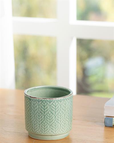 Leafy Саксия 13.4x13.4x12 см Зелен