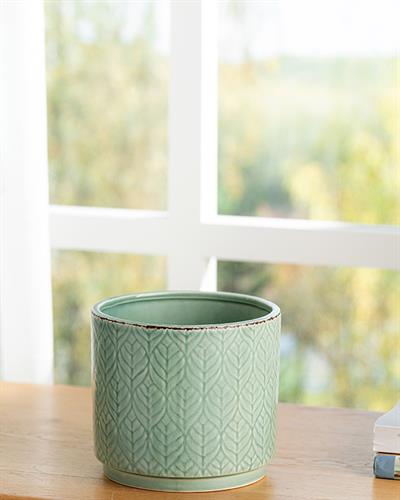 Leafy Саксия 16.4x16.4x14.7 см Зелен