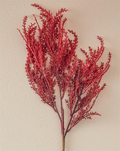 Leafy Изкуствено Цвете Един Стрък 78 см Бордо