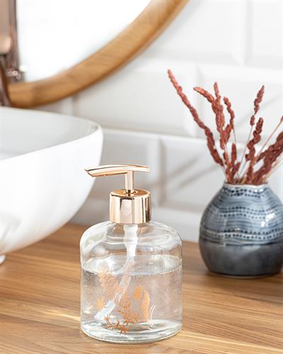 Leafy ДОЗАТОР ЗА ТЕЧЕН САП 8x14 cm Rose Gold