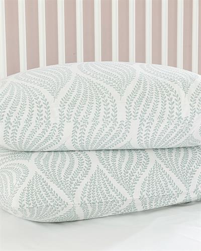 Leafy Braid Калъфка За Възглавница 2 бр. Памучен 50x70 см Селадон