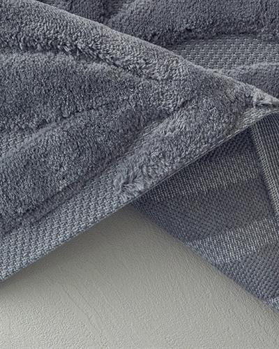 ПОСТЕЛКА ЗА БАНЯ КО Памук Памучен Тъмно сиво