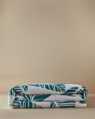 Leafy Wonder Одеяло Пике Единичен С щампа 150x220 см Зелен