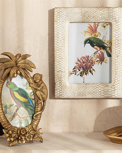 Leather Рамка Полирезин, Златисто, 13 X 18 Cm